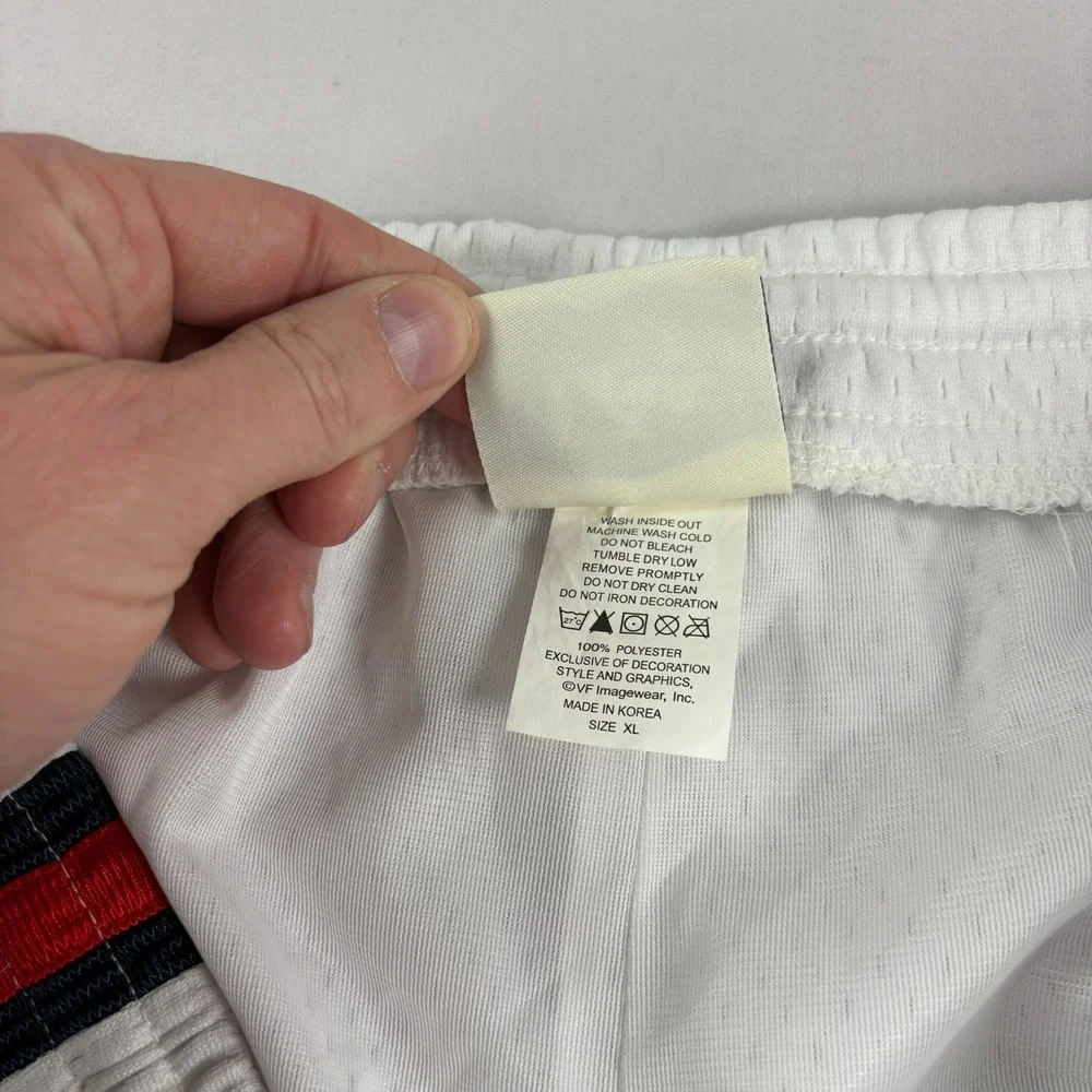 Vintage Boston Red Sox Shorts Mens XL White Athletic Gym Stretch‎ 90s MLB